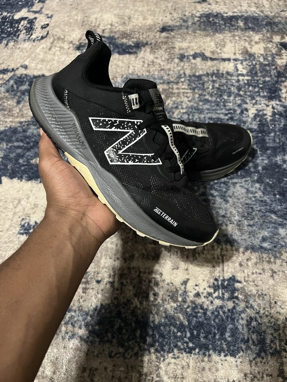 Size 9M- New Balance DynaSoft Nitrel V4 Trail Running Shoes Black Womens 10.5